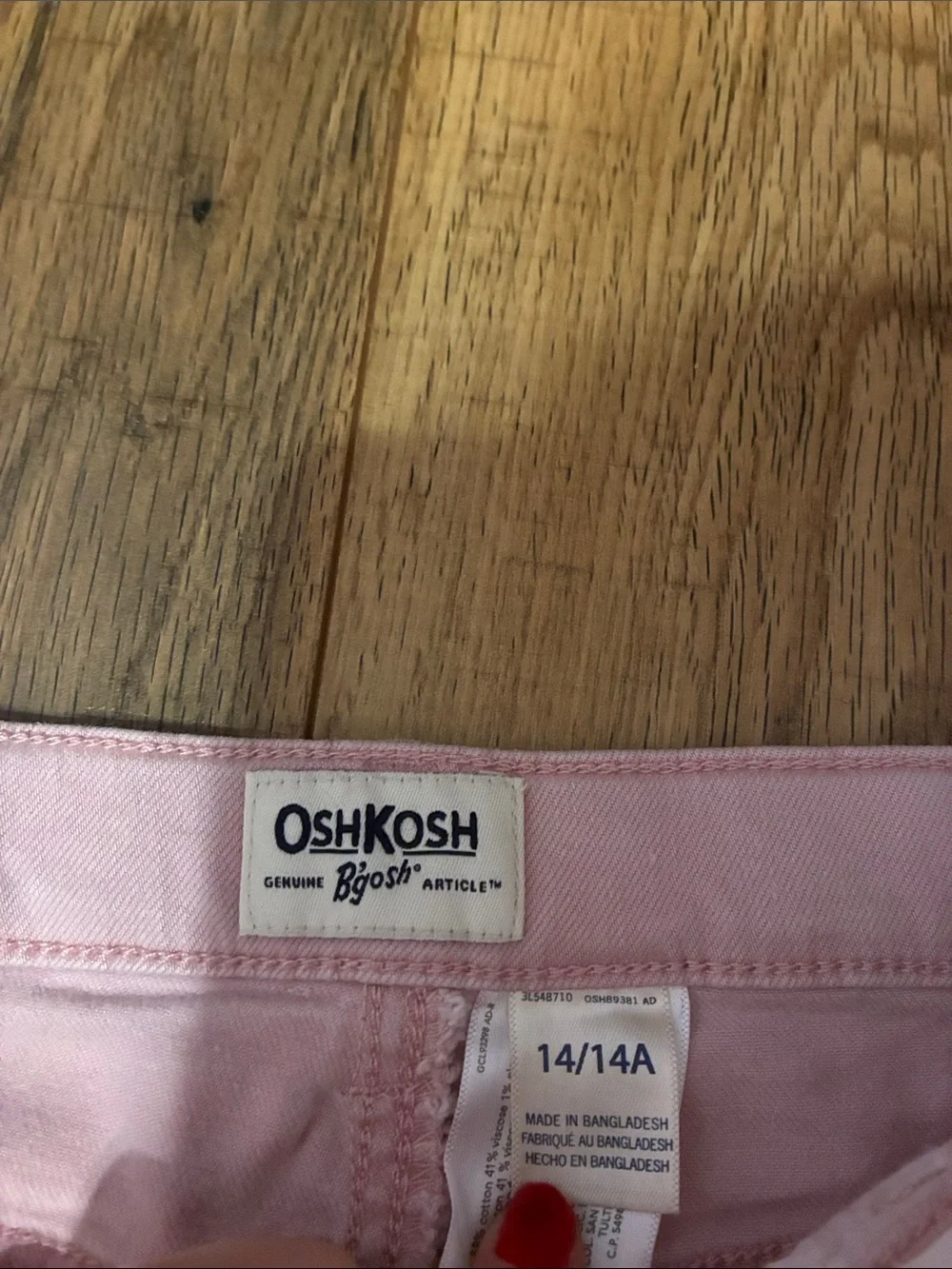 OshKosh B'gosh Light Pink Girls' Stretch Bermuda Shorts